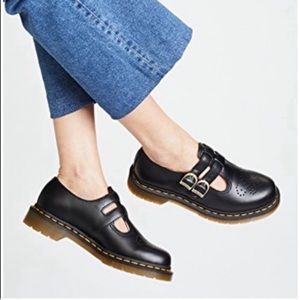 Doc Martens black leather Mary Janes